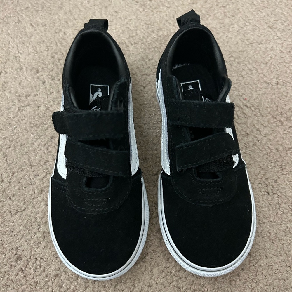 Vans Kids Black and White Sneakers